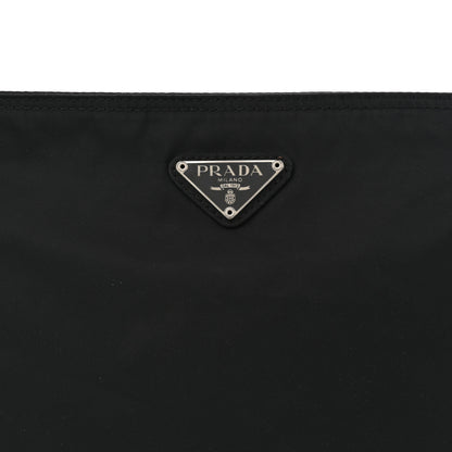 Prada Nylon Vela Flat Messenger Bag Black 7 of 9