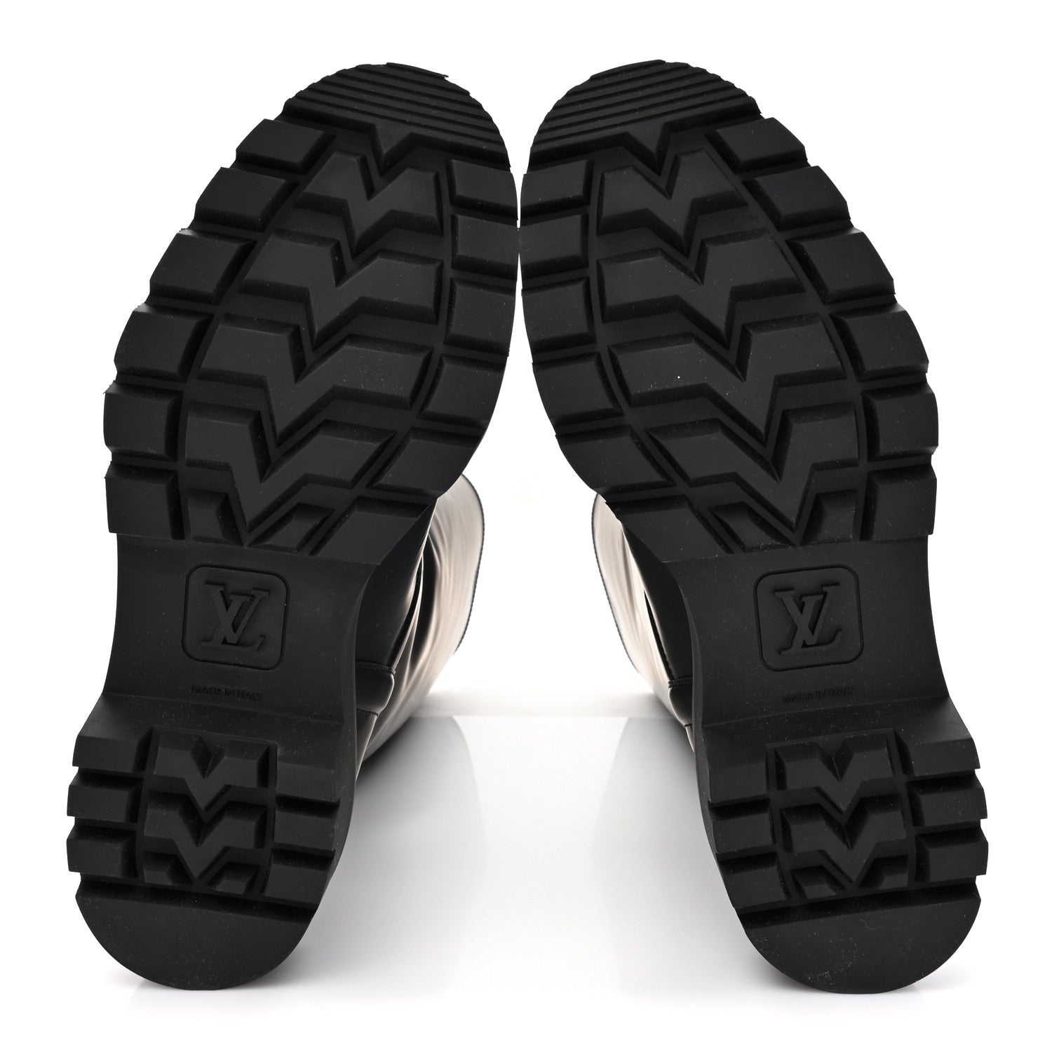 Louis Vuitton Rubber Calfskin Territory Flat Boots 36 Black 5 of 9