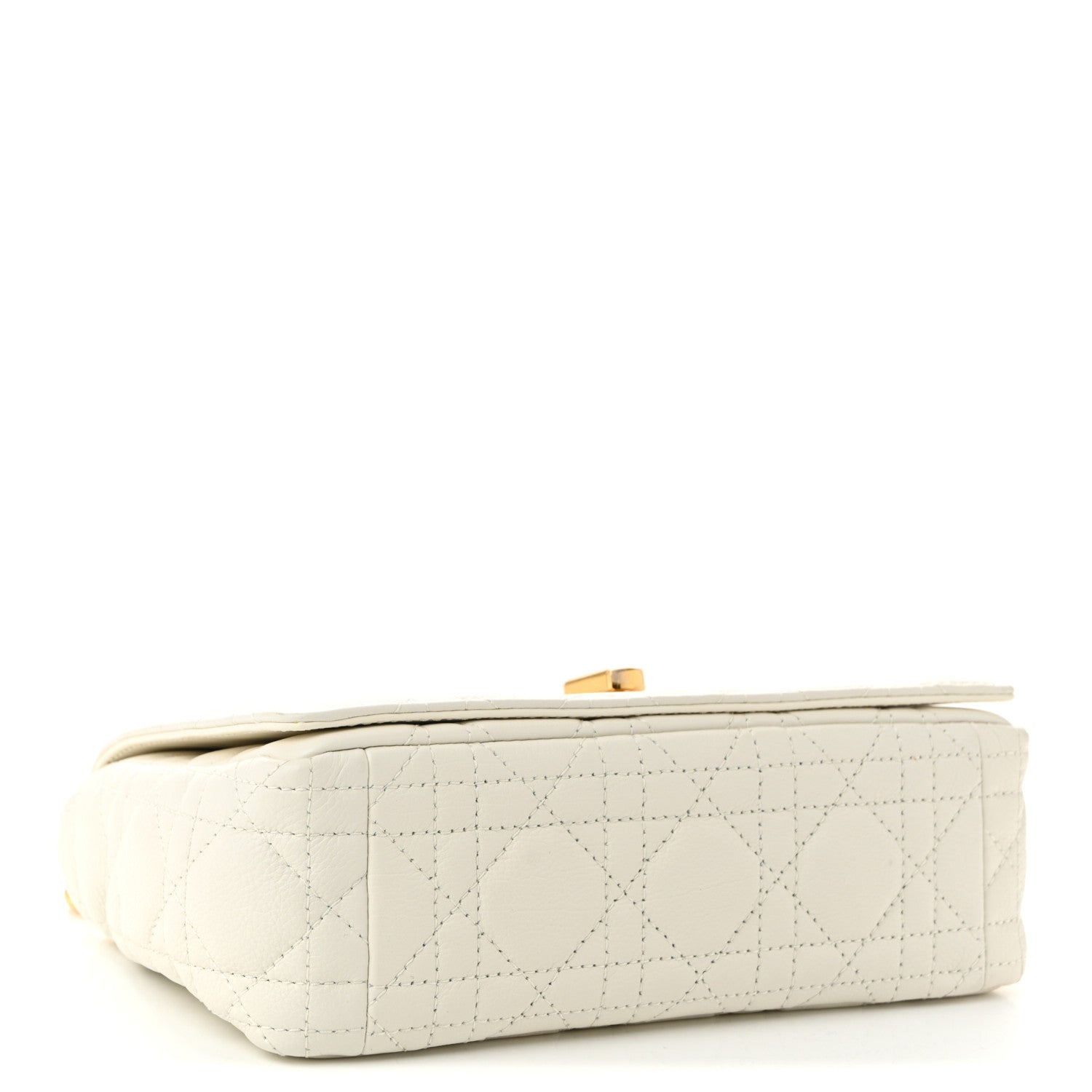 Christian Dior Lambskin Cannage Small Caro Bag Ivory 4 of 11