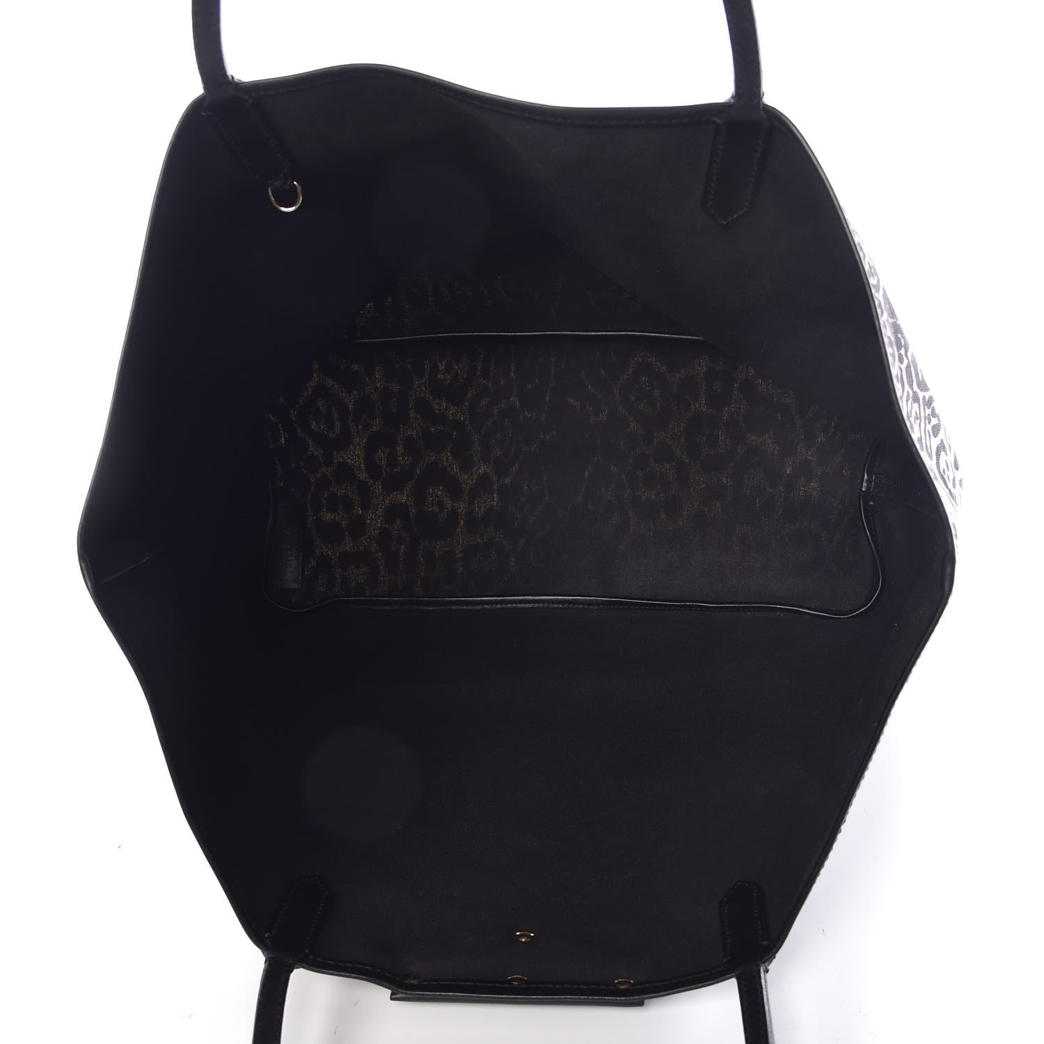 Givenchy Canvas Jaguar Print Large Antigona Tote Black White 5 of 12