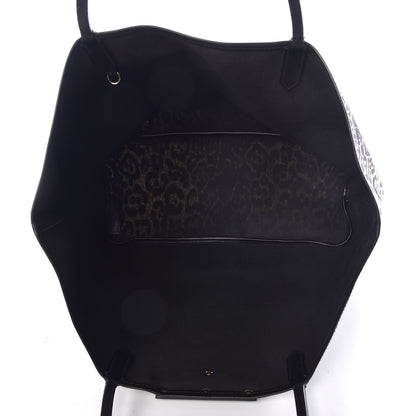 Givenchy Canvas Jaguar Print Large Antigona Tote Black White 5 of 12