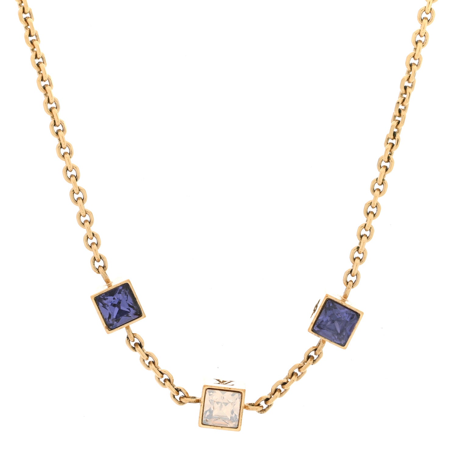 Louis Vuitton Swarovski Gamble Short Necklace Azur 1 of 4