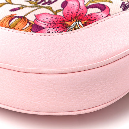 Gucci Canvas Flora Medium Jackie Hobo Light Pink 10 of 10