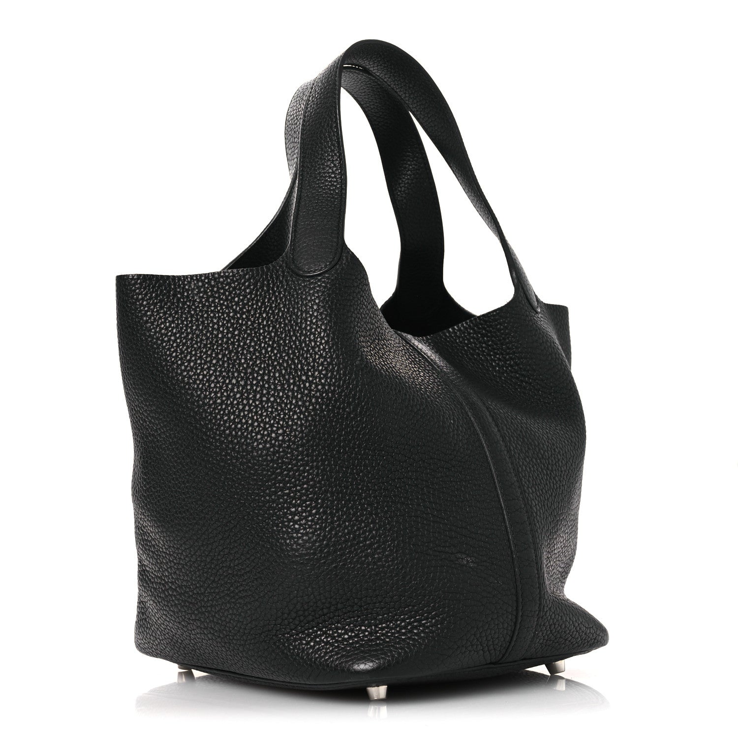 Hermes Taurillon Clemence Picotin Lock 22 MM Black 3 of 12