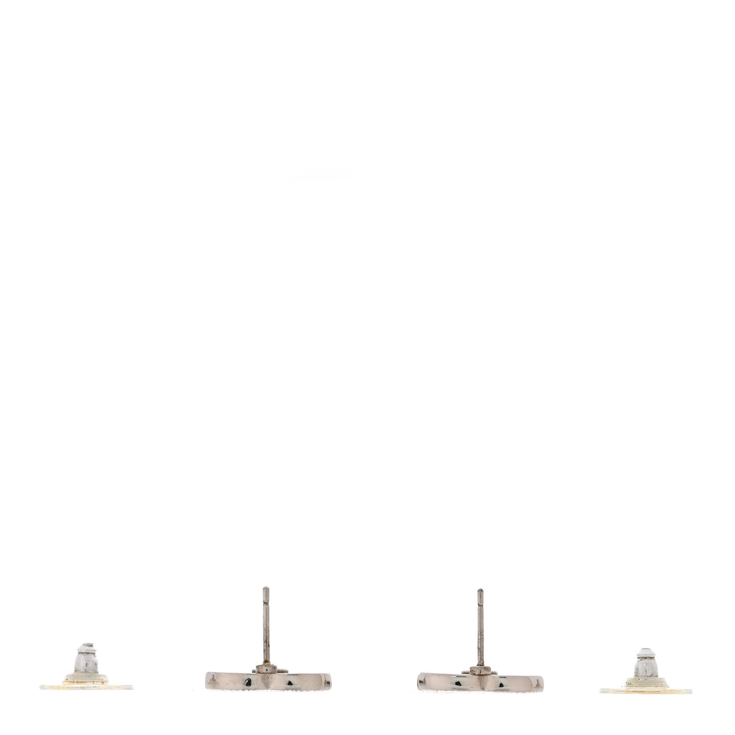 Crystal CC Earrings Silver
