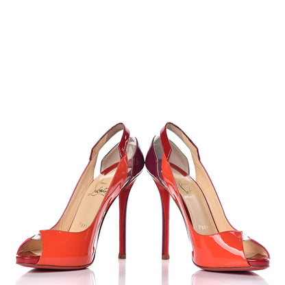 Christian Louboutin Patent PVC Technicatina 120 Platform Peep Toe Pumps 36.5 Multicolor 5 of 11