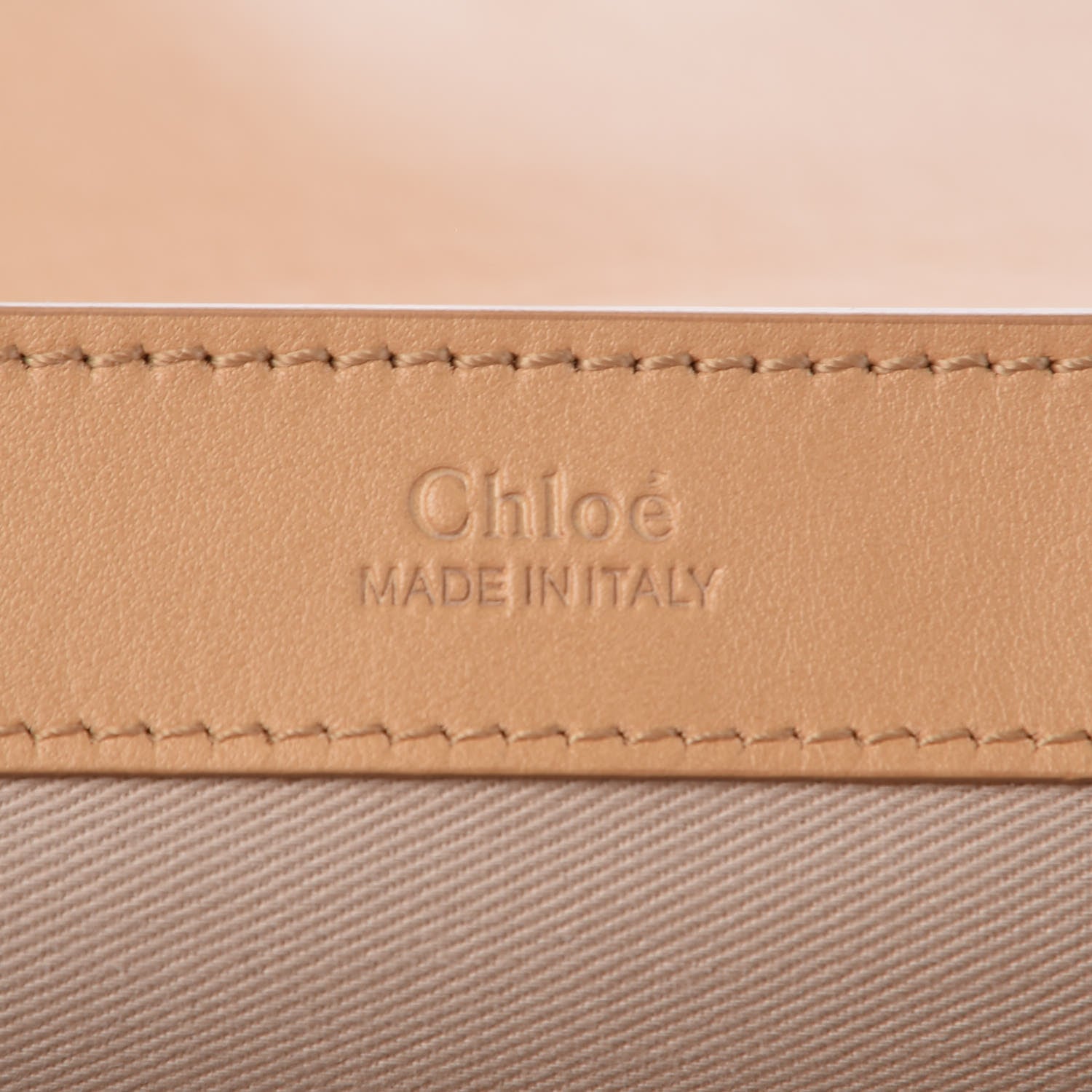 Chloe Calfskin Suede C Clutch With Chain Bleached Brown 6 of 7