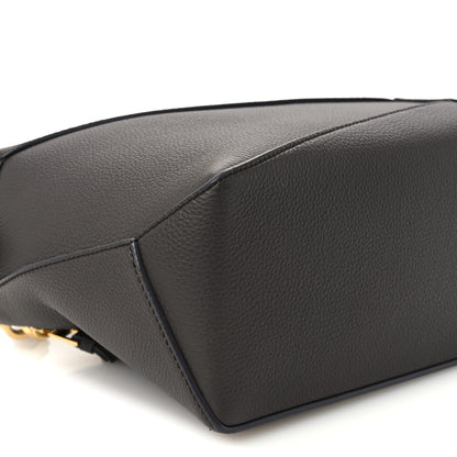 Loewe Grained Calfskin Small Puzzle Edge Bag Dark Grey 10 of 11