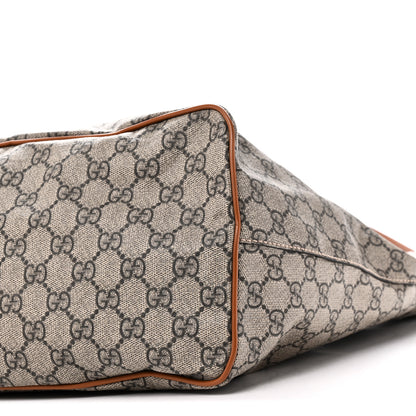 Gucci Soft GG Supreme Monogram Medium Crossbody Tote Beige Cuir 10 of 10