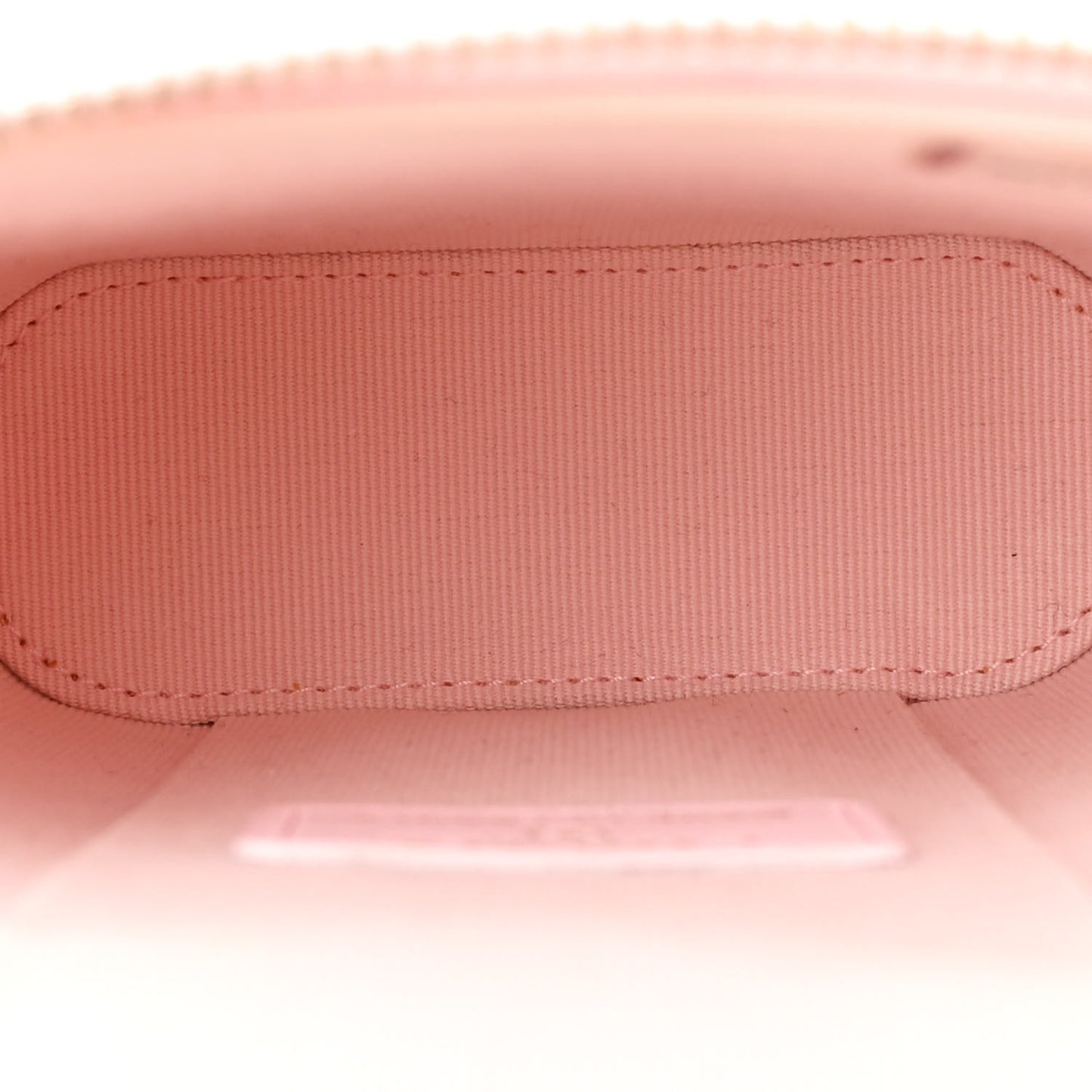 Lambskin Quilted Vertical Vanity Case With Chain Light Pink
