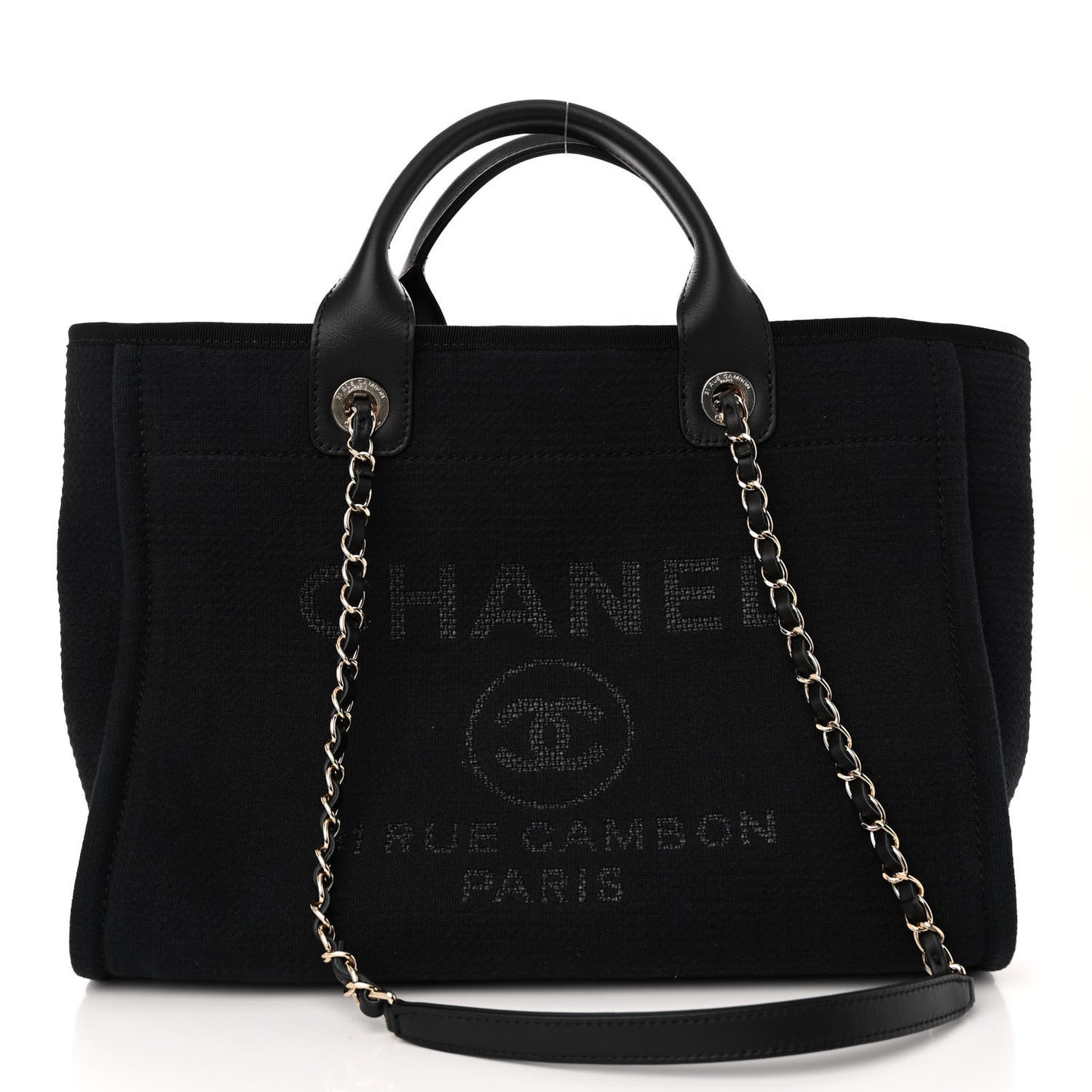 Mixed Fibers Small Deauville Tote Black