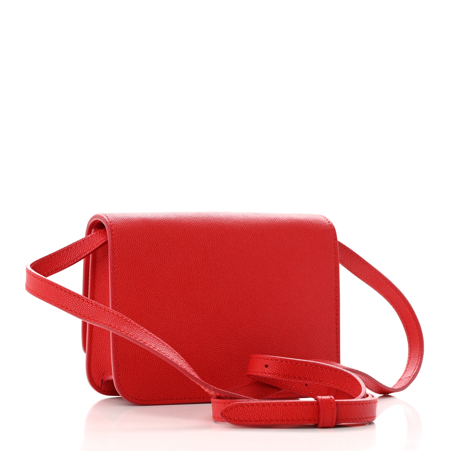 Burberry Grained Calfskin Mini TB Bag Bright Red 3 of 9