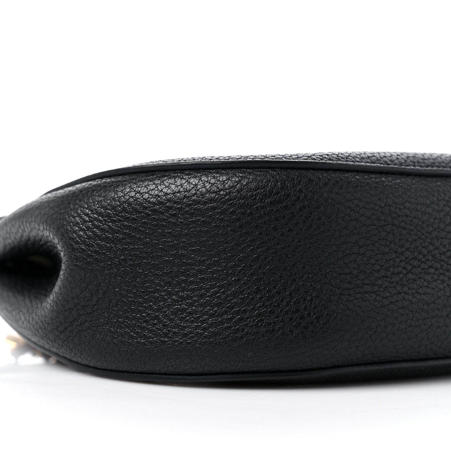 Grained Lambskin Drew Shoulder Bag Black