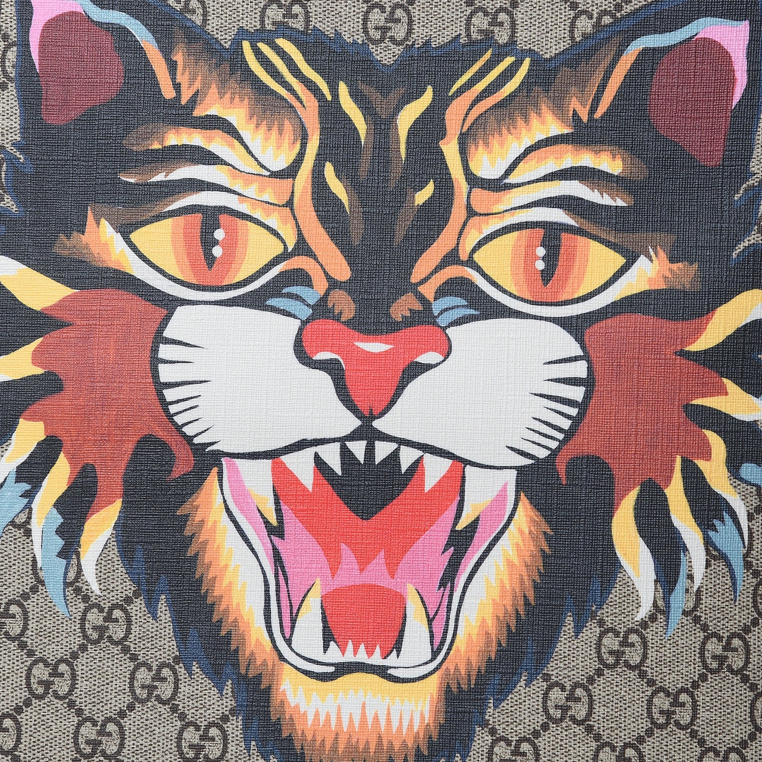 Gucci GG Supreme Monogram Angry Cat Dome Backpack 8 of 10