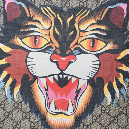 Gucci GG Supreme Monogram Angry Cat Dome Backpack 8 of 10
