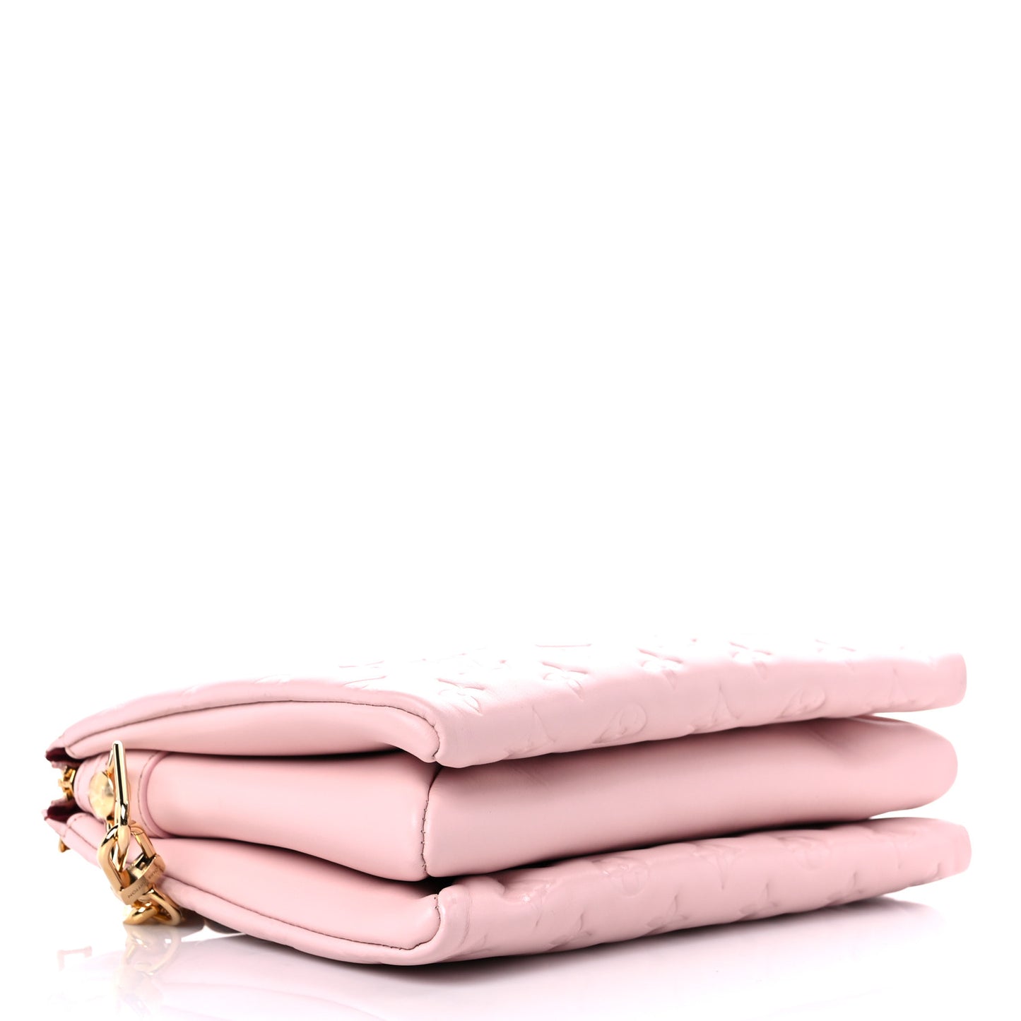 Lambskin Embossed Monogram Coussin PM Rose