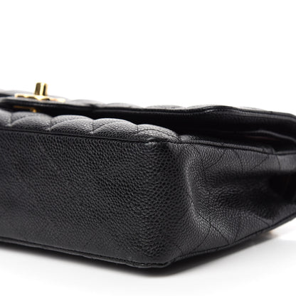 Chanel Caviar Quilted Medium Double Flap Black 8 of 13