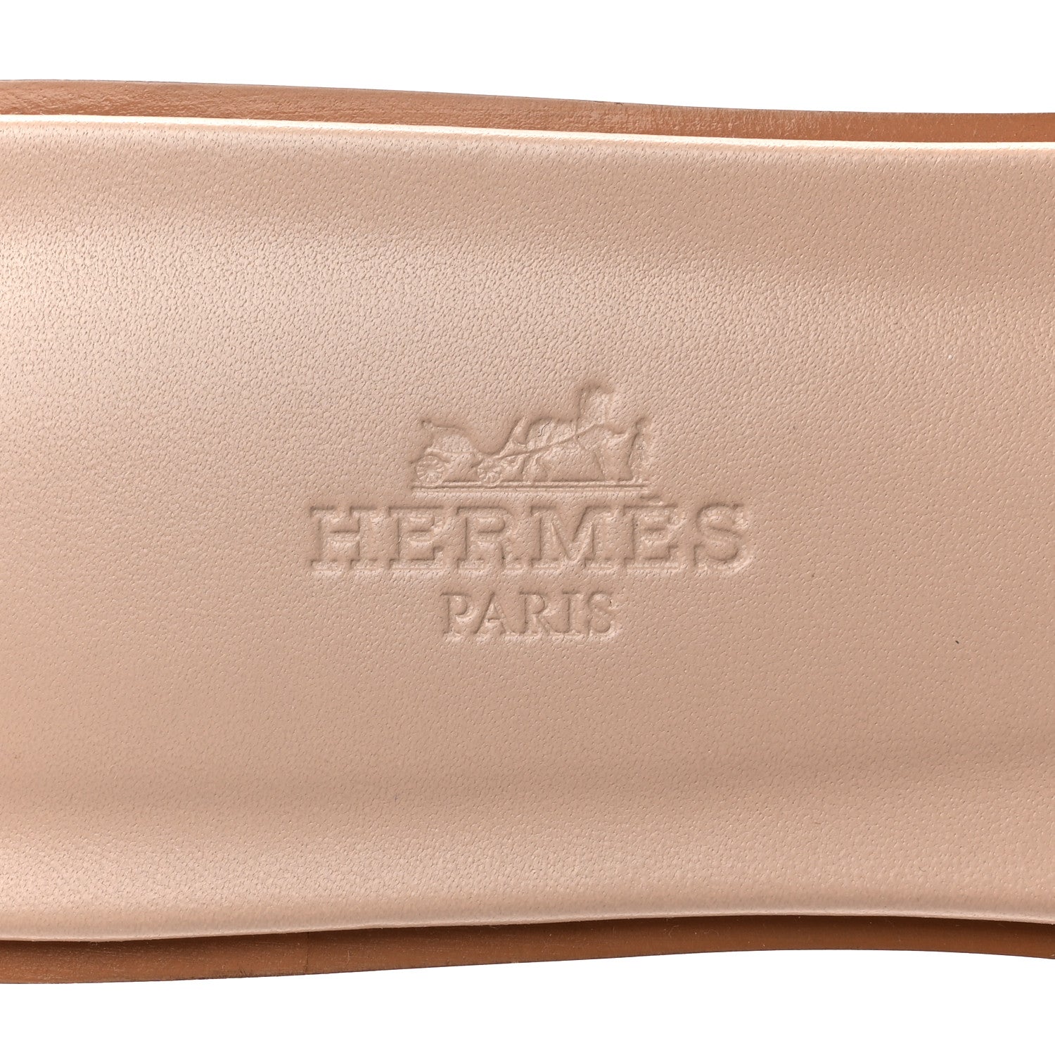 Hermes Box Calfskin Oran Sandals 39 Beige Nude 7 of 9