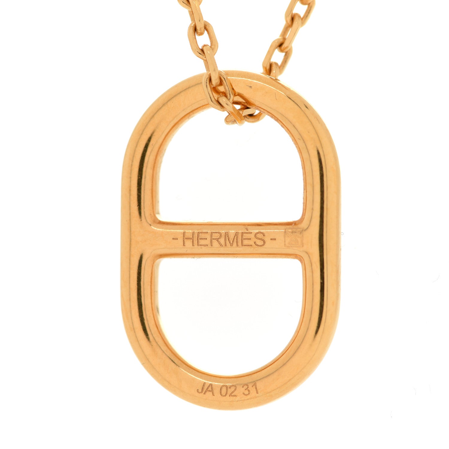 Hermes Swift O'Maillon Pendant Necklace Bleu Nuit 5 of 7