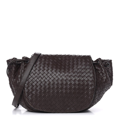 Bottega Veneta Nappa Intrecciato Messenger Bag Ebano 1 of 14