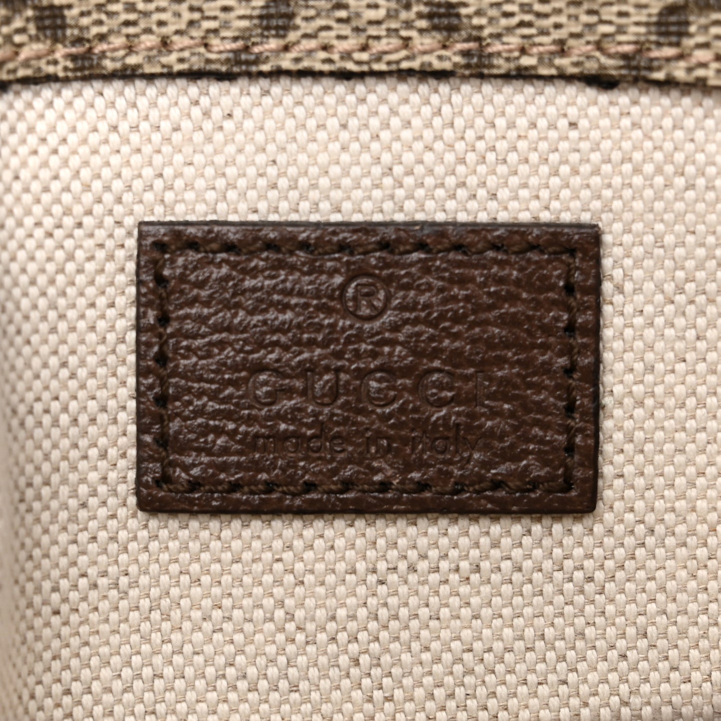 GG Supreme Monogram Neo Vintage Web Belt Bag Brown