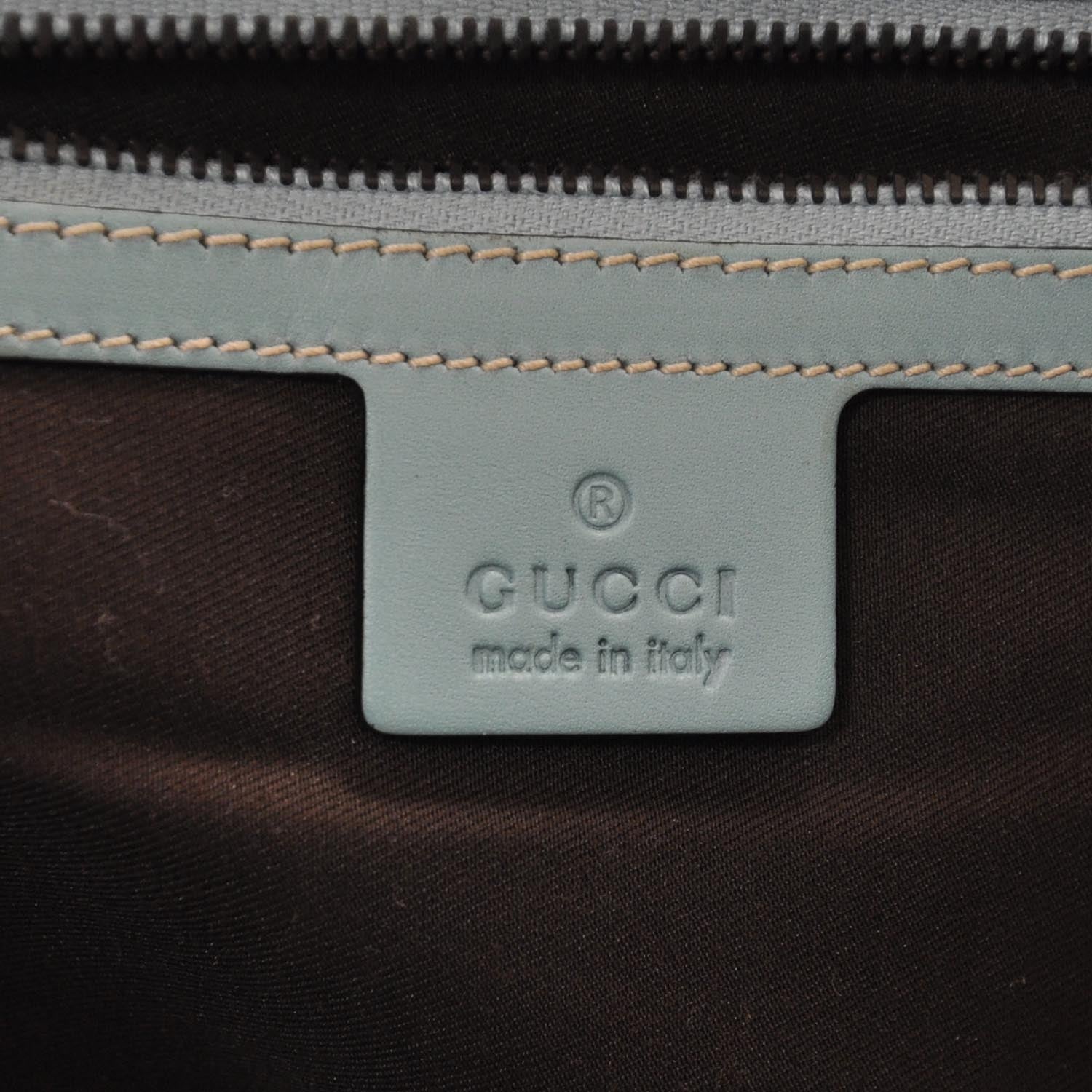 Gucci Leather Monogram Web Bardot Turquoise 10 of 10