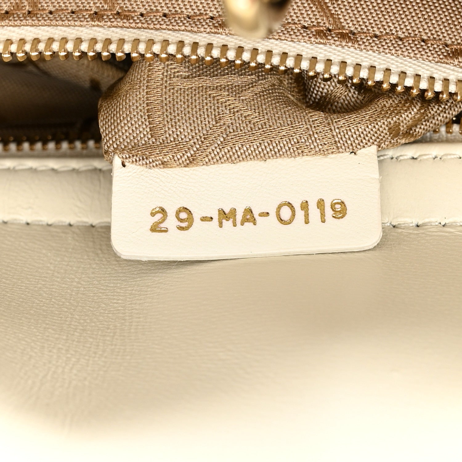 Christian Dior Lambskin Cannage Small My ABCDior Lady Dior White 6 of 9