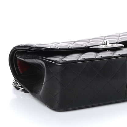 Chanel Lambskin Quilted Jumbo Double Flap Black 8 of 10