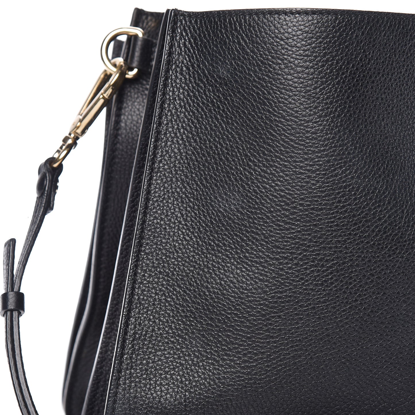 Calfskin Medium Faye Shoulder Bag Black