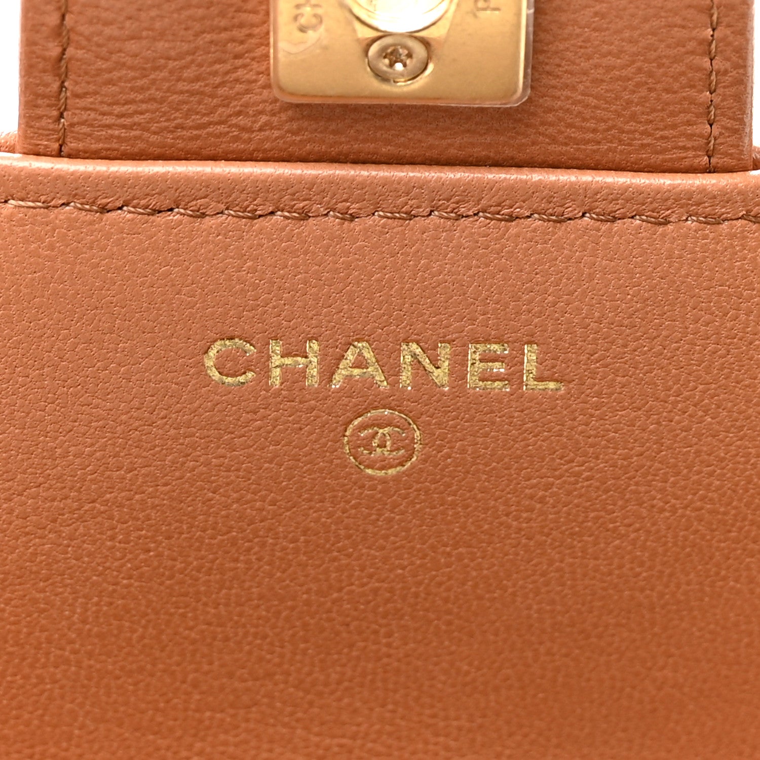 Chanel Lambskin Quilted Preppy Satchel Wallet On Chain WOC Brown 6 of 12