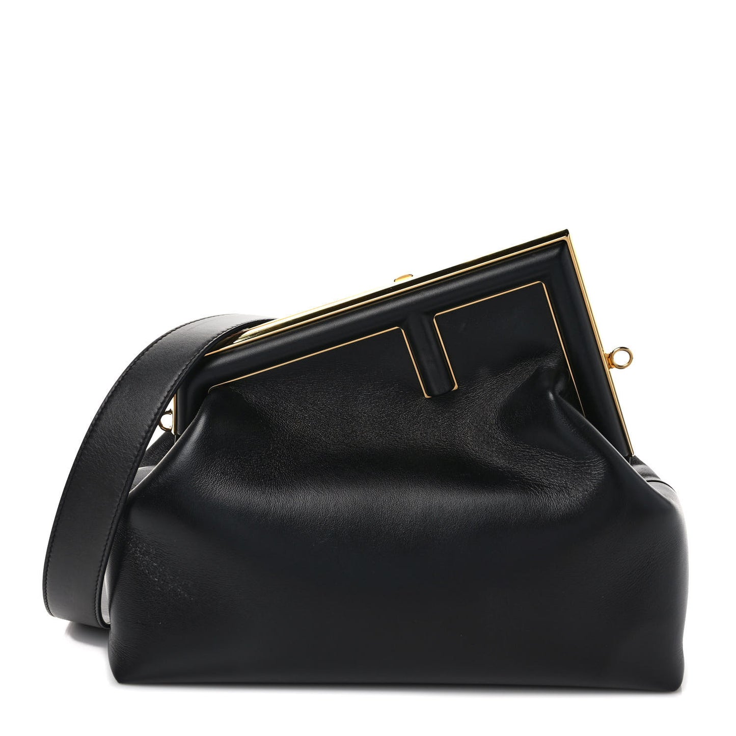 Shiny Nappa Medium Fendi First Black