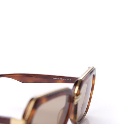 Celine Acetate Square Sunglasses CL40050U Havana 6 of 6