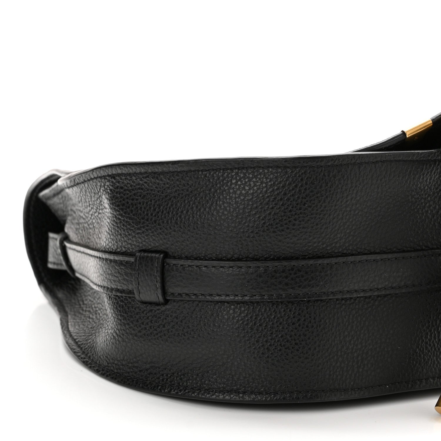 Chloe Calfskin Medium Marcie Round Crossbody Bag Black 9 of 11