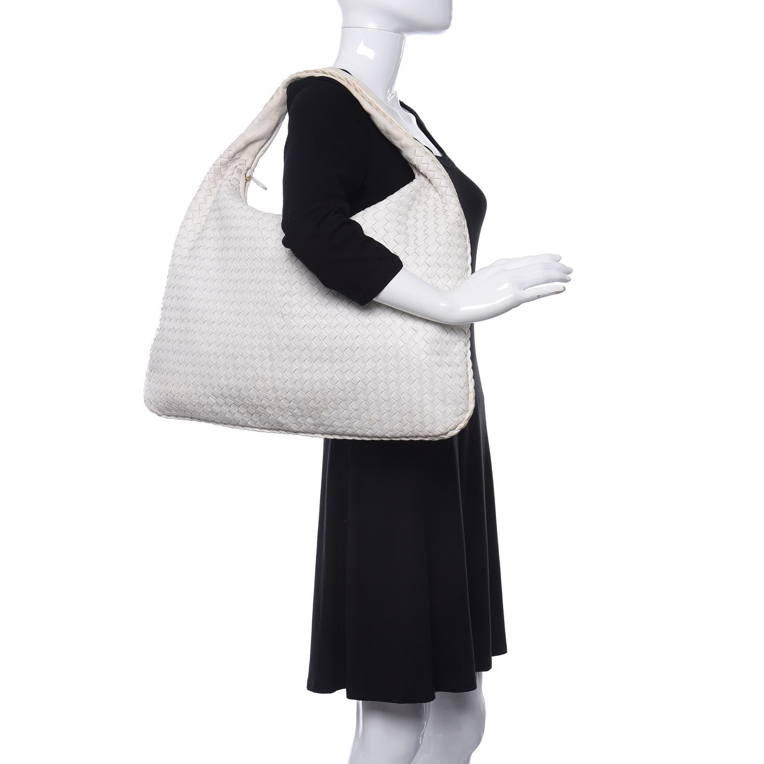 Bottega Veneta Nappa Intrecciato Maxi Veneta Hobo White 2 of 16