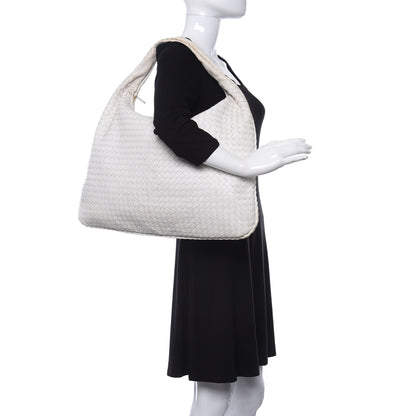 Bottega Veneta Nappa Intrecciato Maxi Veneta Hobo White 2 of 16