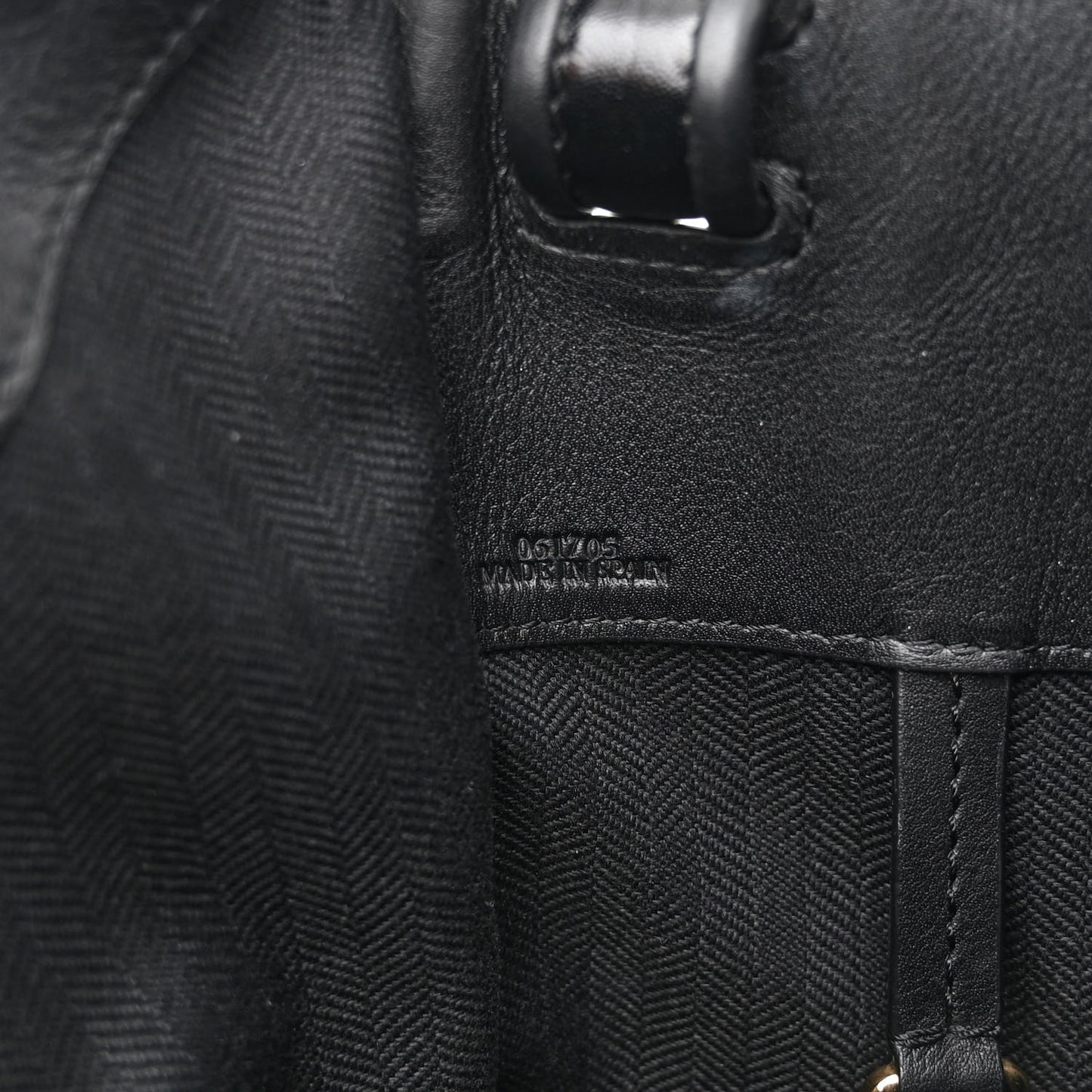 Calfskin Small Whipstitch Hammock Shoulder Bag Black