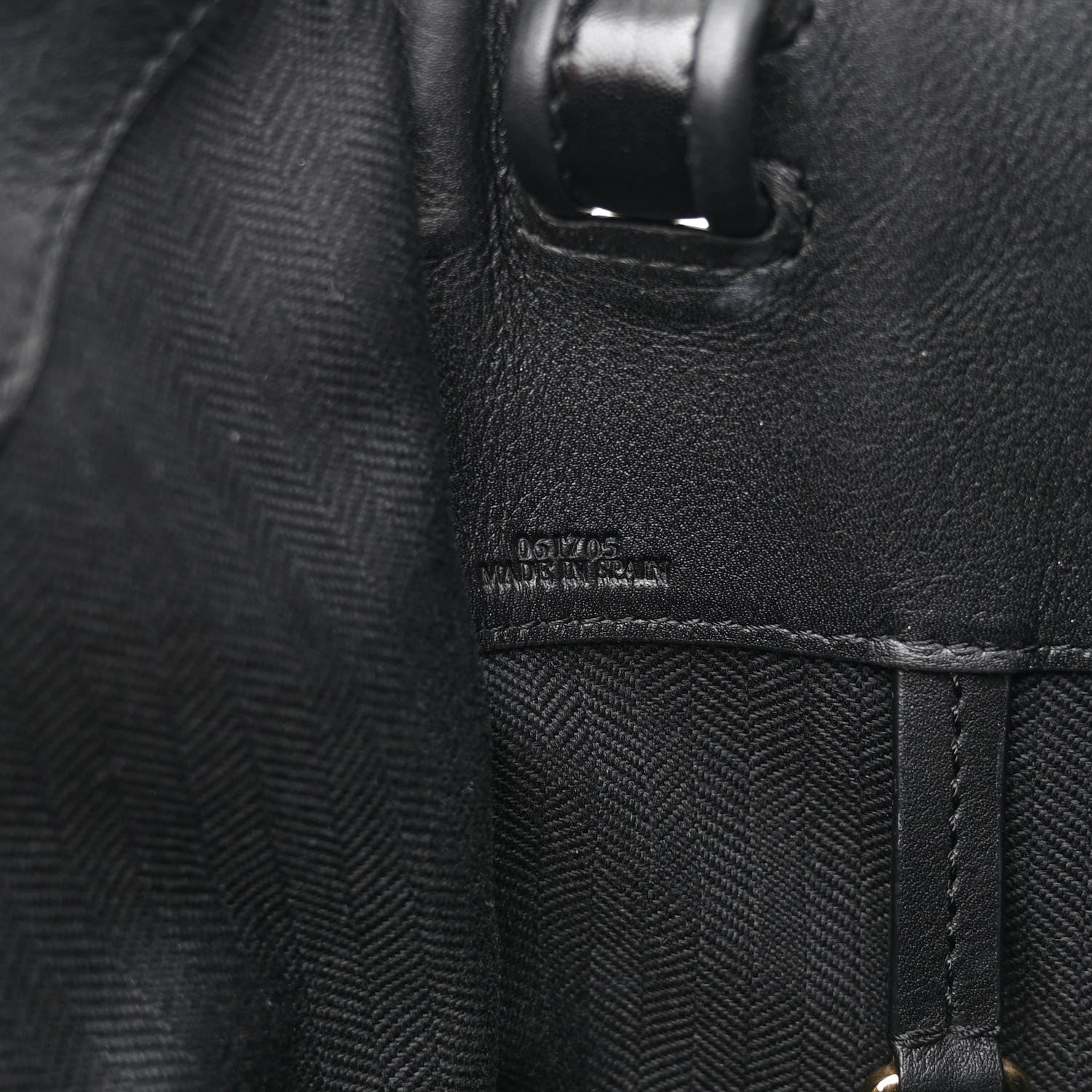 Loewe Calfskin Small Whipstitch Hammock Shoulder Bag Black 7 of 11
