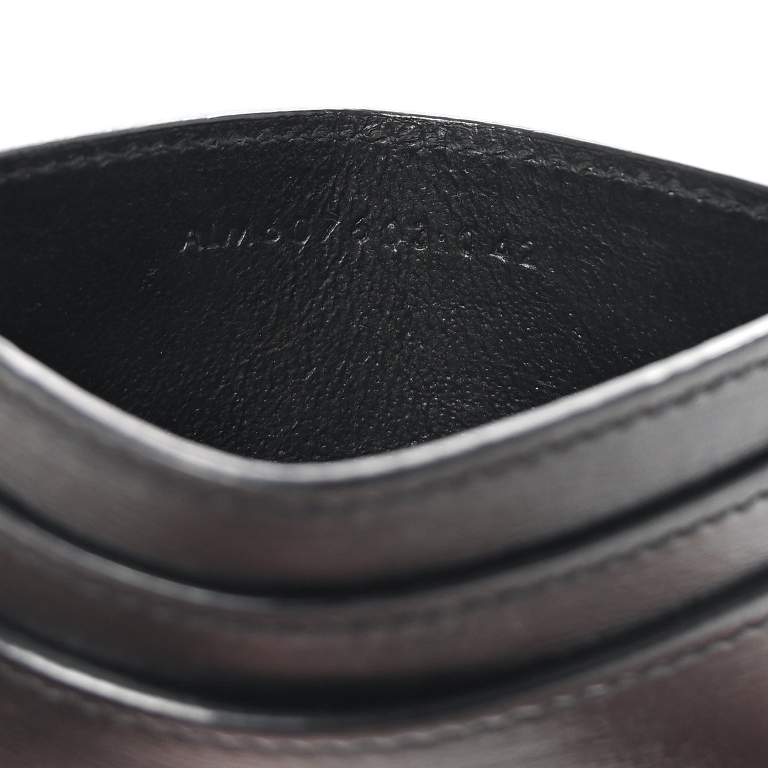 Saint Laurent Calfskin Tiny Cassandre Credit Card Case Black 7 of 8