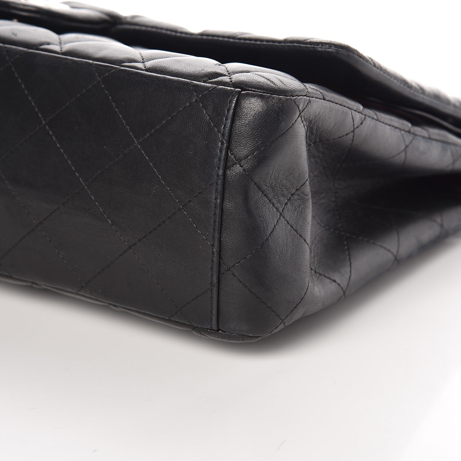 Chanel Lambskin Quilted Maxi Double Flap Black 14 of 14