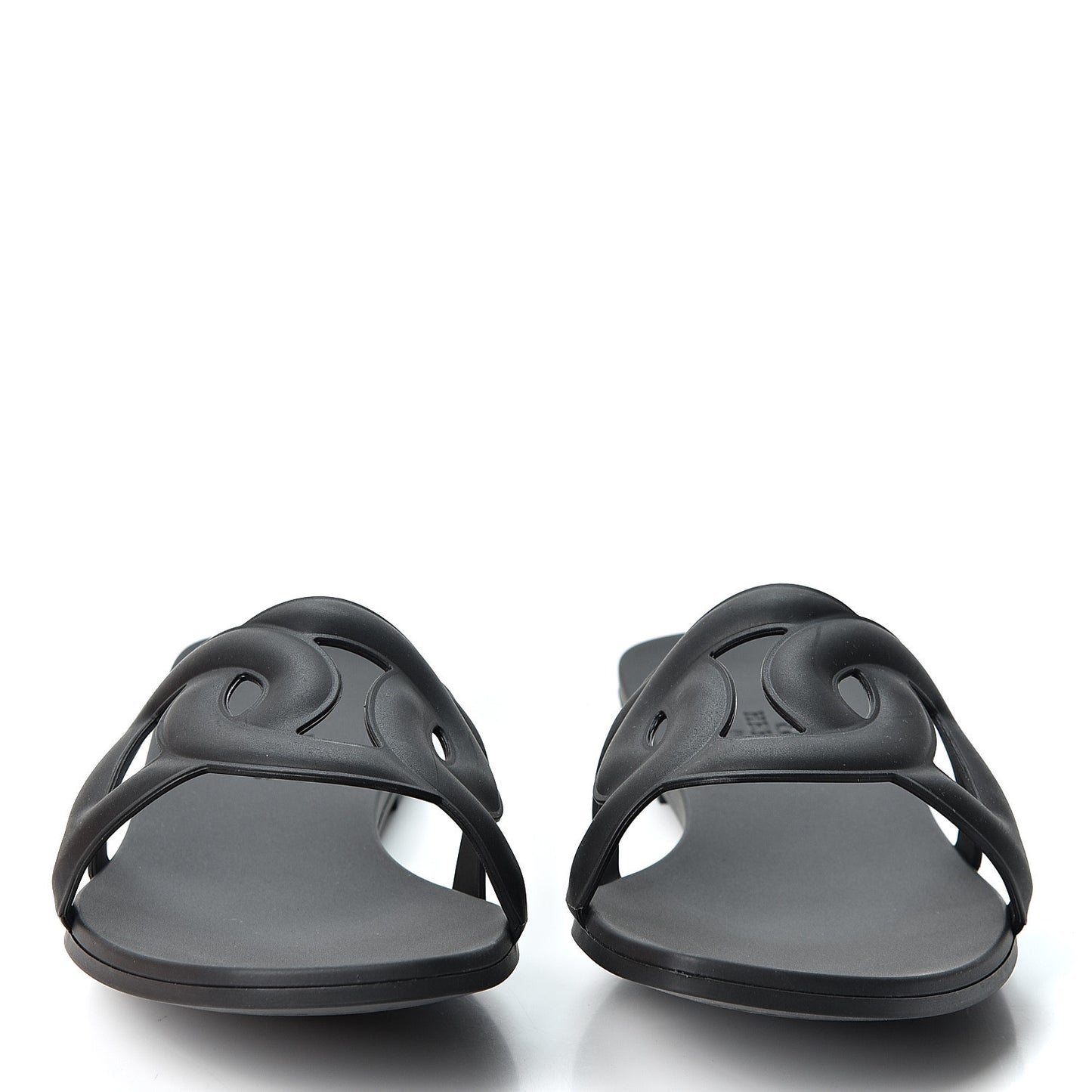 Rubber Aloha Sandals 37 Black