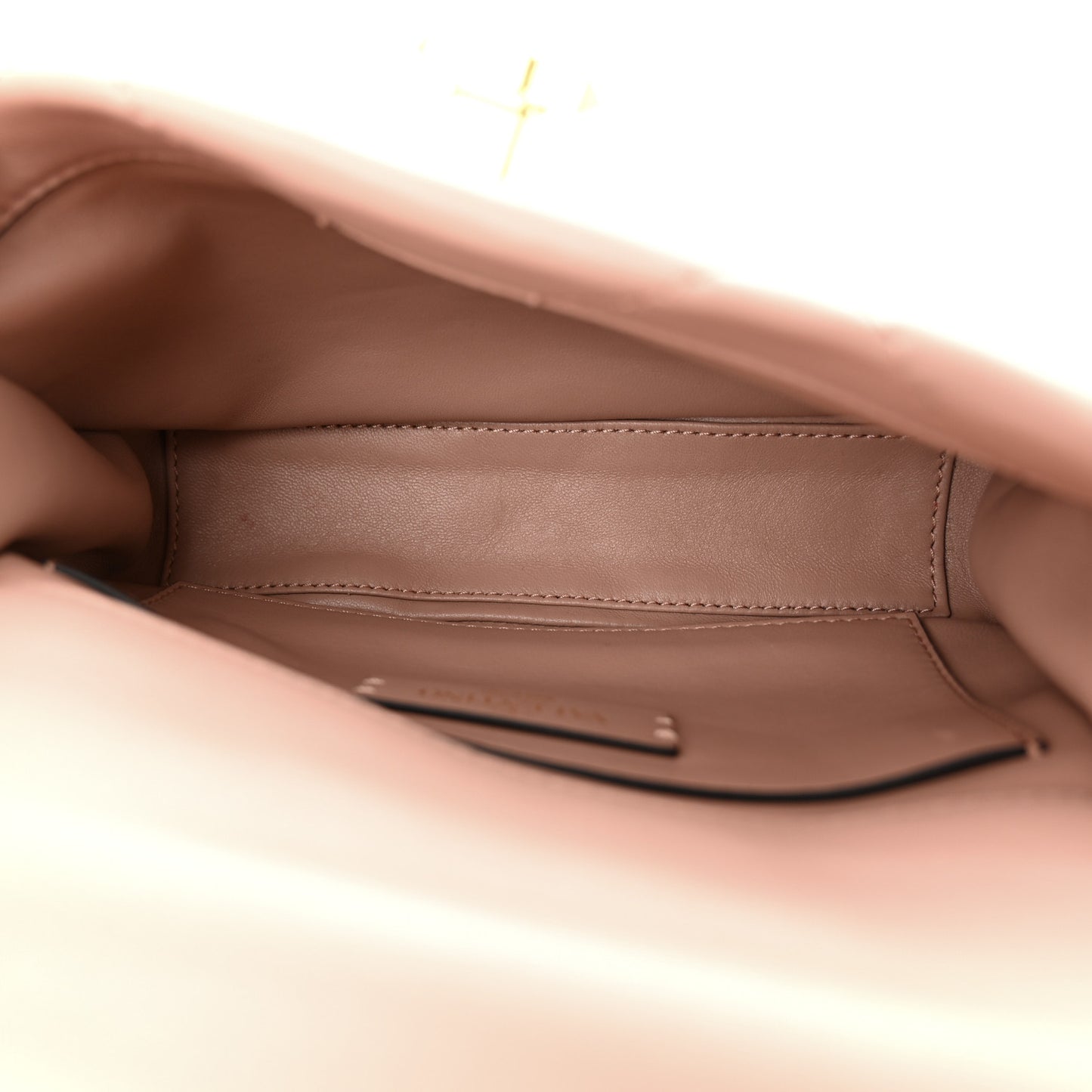 Nappa Small Roman Stud Shoulder Bag Rose Cannelle