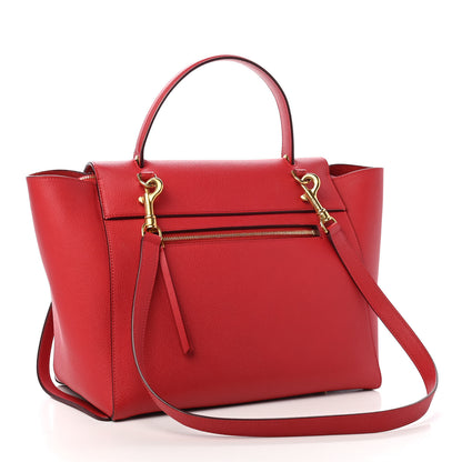 Celine Grained Calfskin Mini Belt Bag Coquelicot 3 of 13