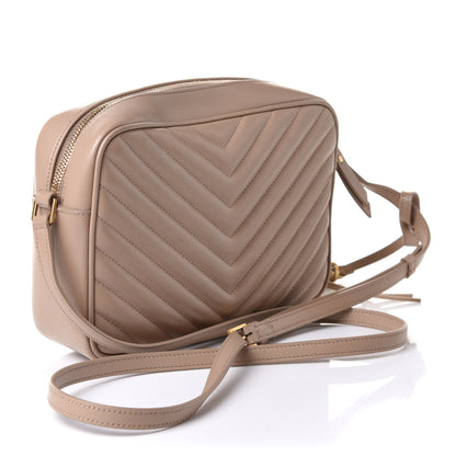 Saint Laurent Calfskin Matelasse Monogram Lou Camera Bag Nude Powder 2 of 12