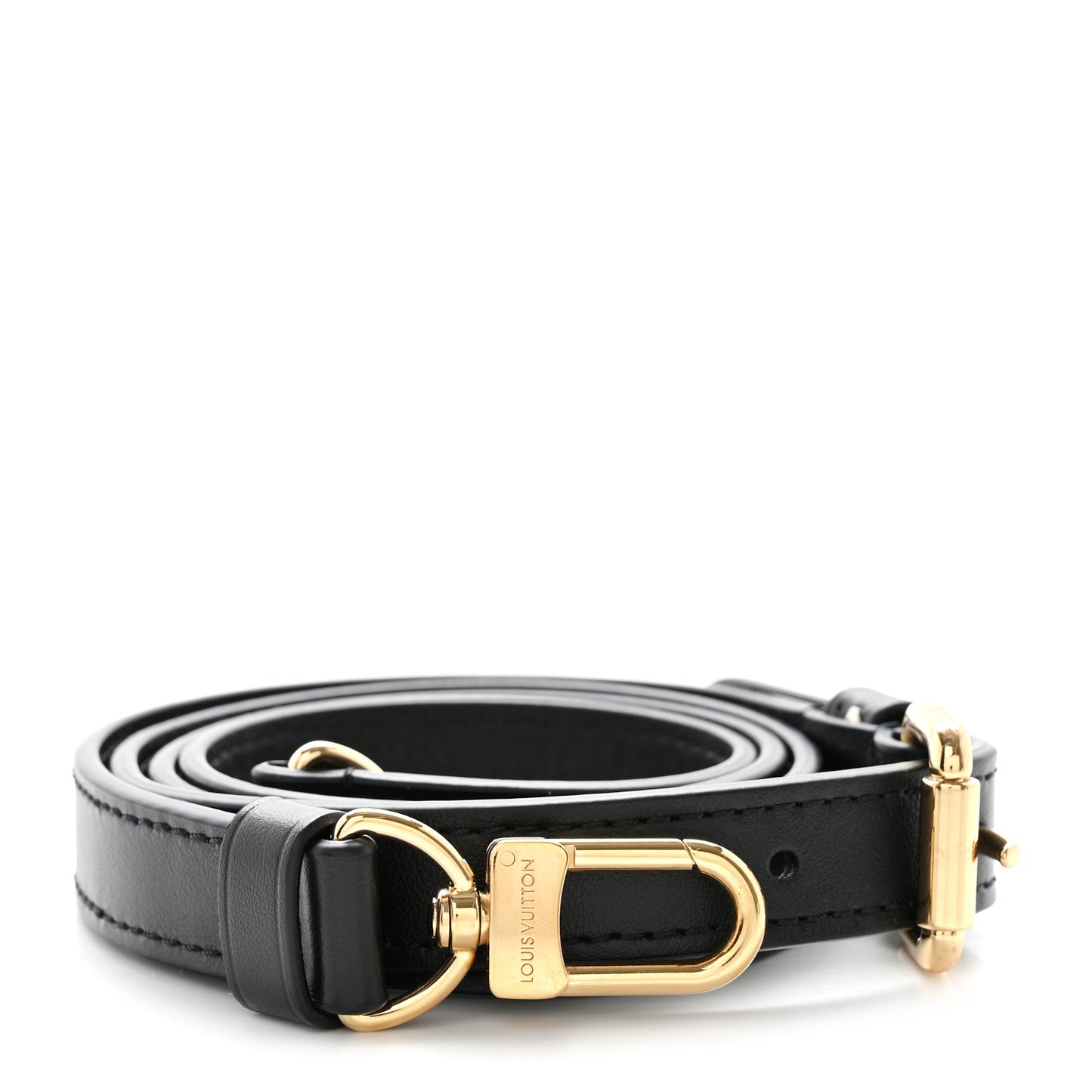 Calfskin Adjustable Shoulder Strap Black