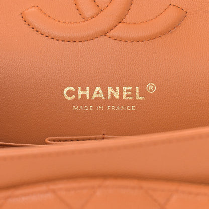 Chanel Caviar Quilted Medium Double Flap Light Brown 6 of 13