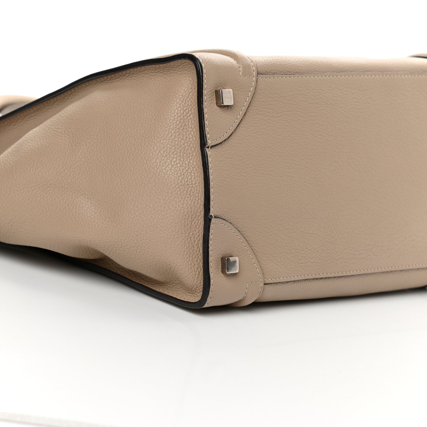 Drummed Calfskin Mini Luggage Dune
