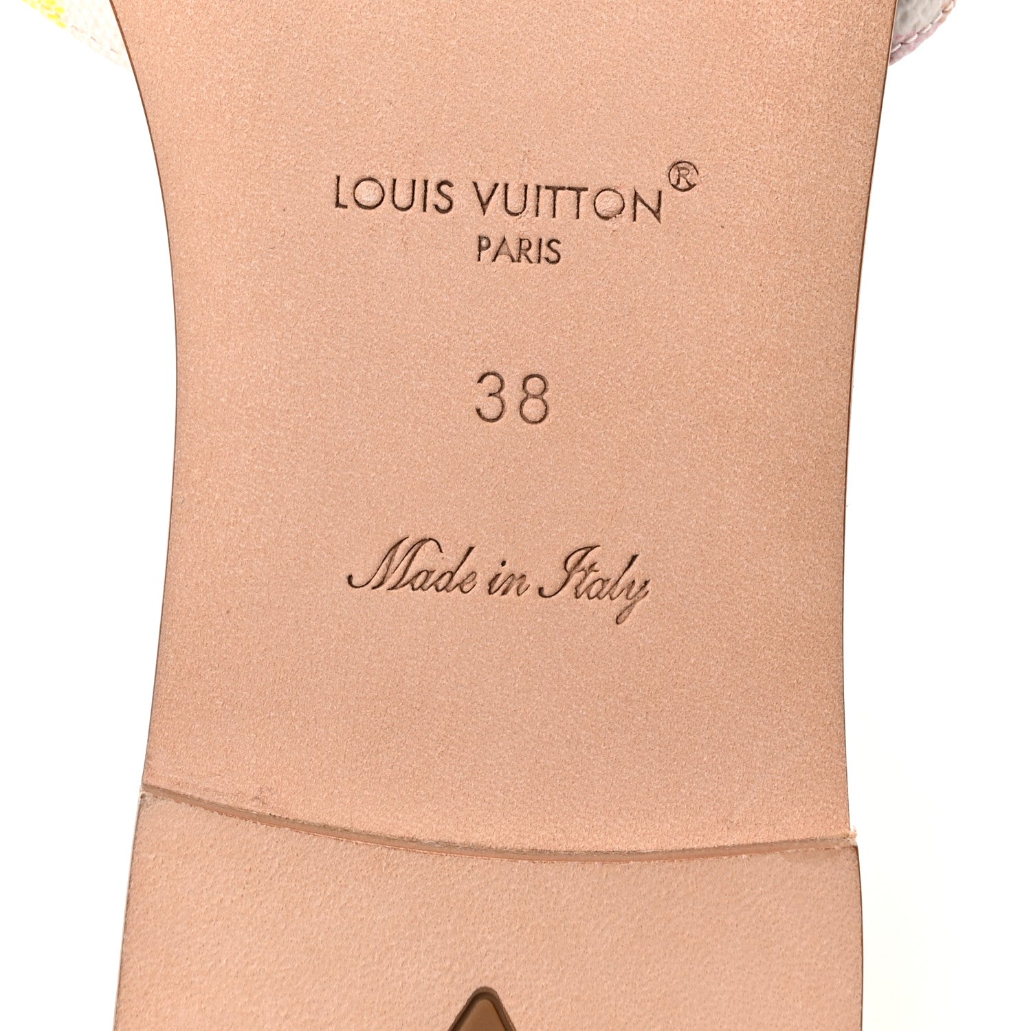 Louis Vuitton Damierlicious Neo Revival Flat Mule Sandals 38 Rose Peach 7 of 9