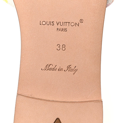 Louis Vuitton Damierlicious Neo Revival Flat Mule Sandals 38 Rose Peach 7 of 9