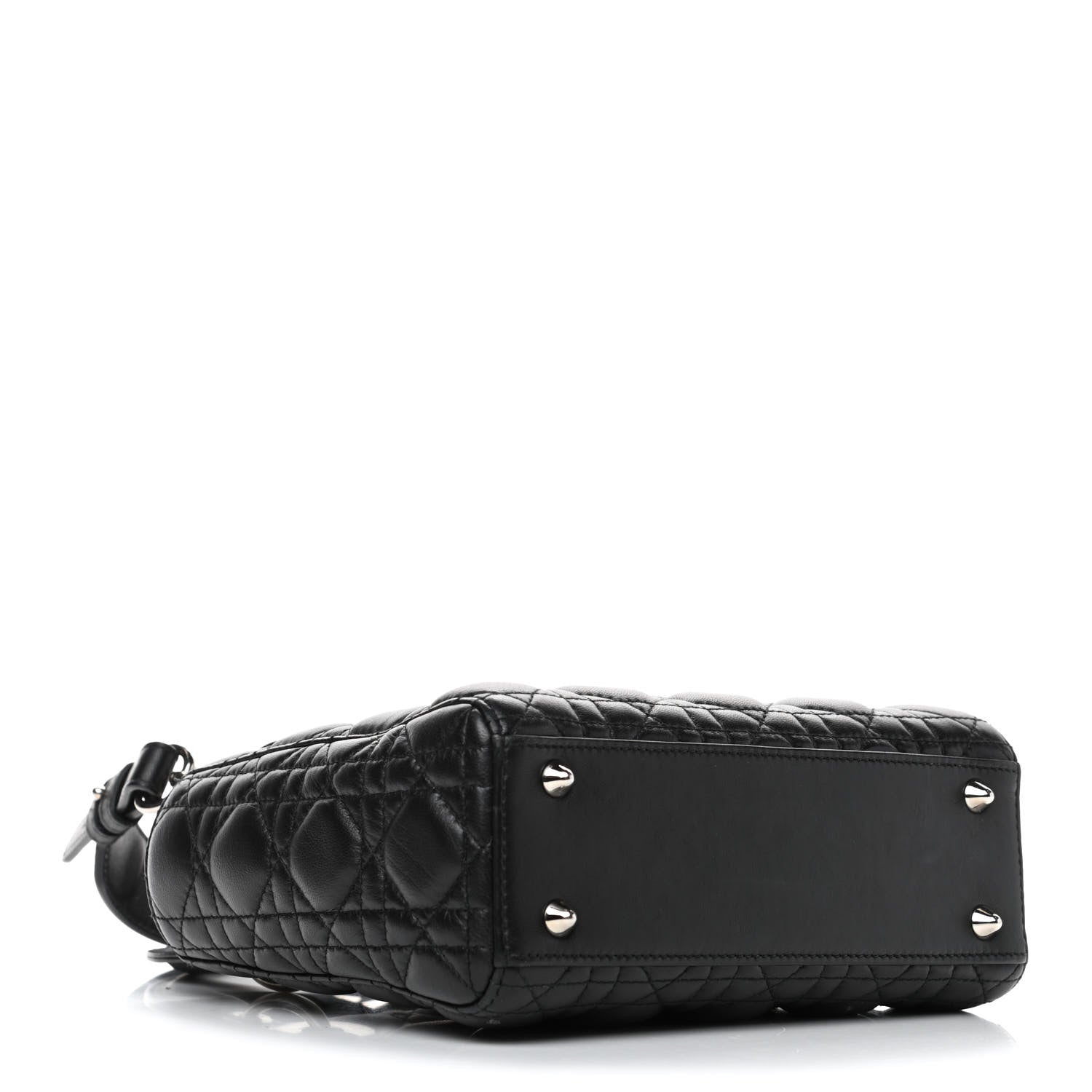 Christian Dior Lambskin Cannage Small Lucky Badges My Lady Dior Black 3 of 5
