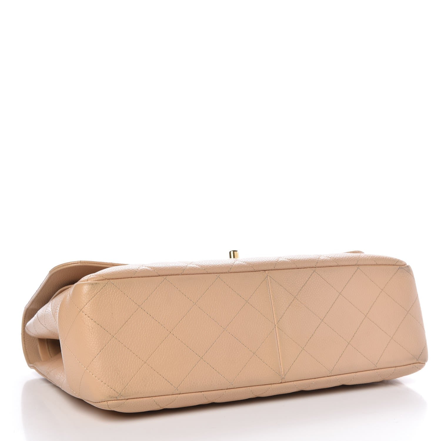 Chanel Caviar Quilted Jumbo Double Flap Beige Clair 4 of 10